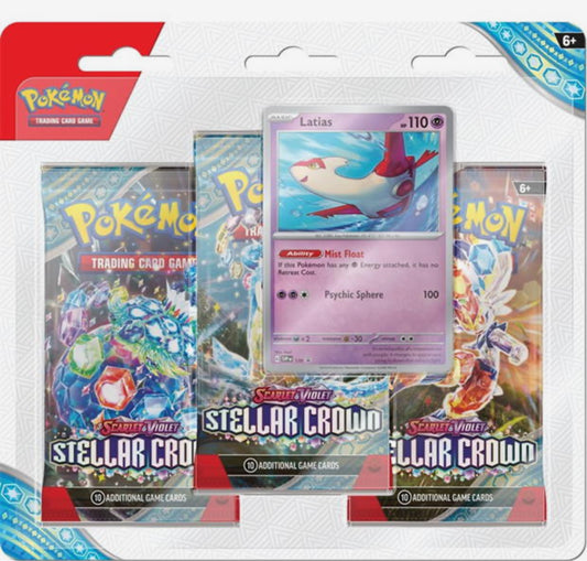 Pokemon SV07 Stellar Crown Booster 3-Pack - Latias