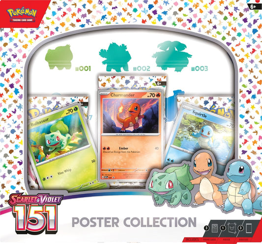 Pokemon TCG 151 Scarlet & Violet Poster Collection Trading Cards